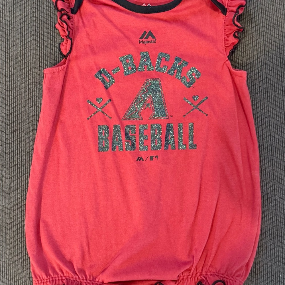 Majestic Red Short Sleeve Tee Athletic Style